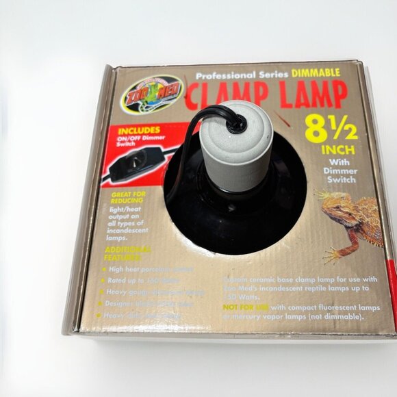 Reptile Zoo Med Professional Series Dimmable Clamp Lamp for Reptiles -Brand New - Picture 1 of 9